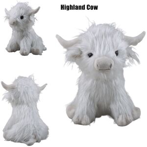Unbranded Highland 94in Scottish Cow Plush Toy White Simulation Longhaired Doll Gift Kid Unbranded Highland 94in Scottish Cow Plush Toy White Simulation Longhaired Doll Gift Kid