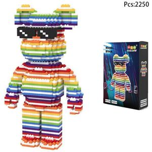 Unbranded (Sunglasses) Bearbricks Building Connection Blocks Model Assembled Bricks Figure Unbranded (Sunglasses) Bearbricks Building Connection Blocks Model Assembled Bricks Figure