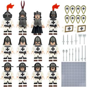Bonxaif (12PCS Medieval Knights -6) 48PCS Medieval Knights dragon soldiers building cas Bonxaif (12PCS Medieval Knights -6) 48PCS Medieval Knights dragon soldiers building cas