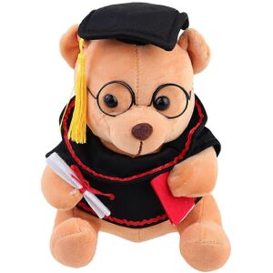 Kricely (As show, One size) 18cm Light Brown Adorable Stuffed Bear Plush Toy Bear with G Kricely (As show, One size) 18cm Light Brown Adorable Stuffed Bear Plush Toy Bear with G