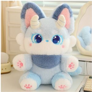 Unbranded (Blue, 50cm) Fox Fantasy Plush Toy Soft Short Fur Stuffed Animal Doll For Kids B Unbranded (Blue, 50cm) Fox Fantasy Plush Toy Soft Short Fur Stuffed Animal Doll For Kids B