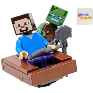 Lego Minecraft: Steve with Drowned Zombie Minifigures Lego Minecraft: Steve with Drowned Zombie Minifigures