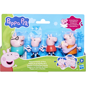 Character Options Peppa Pig 5 Pack Family Plush with Baby Evie Character Options Peppa Pig 5 Pack Family Plush with Baby Evie