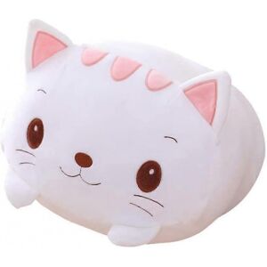 Unbranded 8 inch Cute White Cat Plush Stuffed Animal Cylindrical Body Pillow,Super Soft Ca Unbranded 8 inch Cute White Cat Plush Stuffed Animal Cylindrical Body Pillow,Super Soft Ca