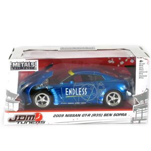 Jada 2009 Nissan GT-R (R35) Ben Sopra Blue JDM Tuners 1/24 Diecast Model Car Jada 2009 Nissan GT-R (R35) Ben Sopra Blue JDM Tuners 1/24 Diecast Model Car