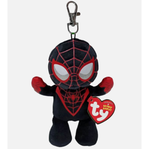 (Miles Morales) Official TY Plush Soft Toy Characters - Key Clips (Miles Morales) Official TY Plush Soft Toy Characters - Key Clips