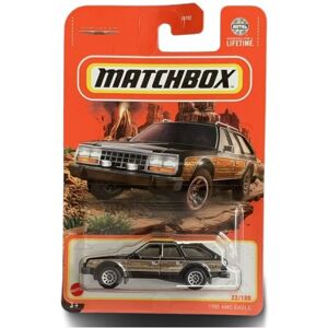 Matchbox 1980 AMC Eagle Diecast Car Model, 1:64 Scale, Black Matchbox 1980 AMC Eagle Diecast Car Model, 1:64 Scale, Black
