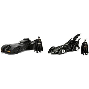 Jada BATMAN 1989 BATMOBILE 1:24 SCALE DIE-CAST REPLICA & BATMAN 1995 BATMOBILE 1 Jada BATMAN 1989 BATMOBILE 1:24 SCALE DIE-CAST REPLICA & BATMAN 1995 BATMOBILE 1