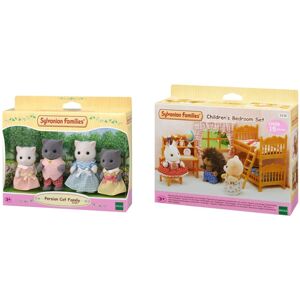 Sylvanian Families 5455 Persian Cat Family Dolls, Multicolor & 5338 Children's B Sylvanian Families 5455 Persian Cat Family Dolls, Multicolor & 5338 Children's B