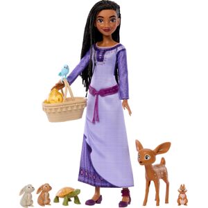 Mattel Disney Wish Woodland Animals of Rosas Playset - Asha 28cm Doll with 8 Figures & Mattel Disney Wish Woodland Animals of Rosas Playset - Asha 28cm Doll with 8 Figures &