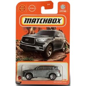 Matchbox 2022 Infiniti QX80 Diecast Car Model, 1:64 Scale, Gray Matchbox 2022 Infiniti QX80 Diecast Car Model, 1:64 Scale, Gray