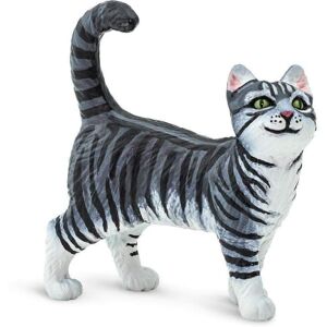 Safari Ltd. Gray Tabby Cat Realistic 2 Cat Figurine Educational Toy for Boys Safari Ltd. Gray Tabby Cat Realistic 2 Cat Figurine Educational Toy for Boys