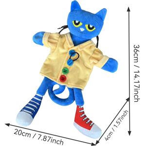 Unbranded (Yellow Clothes) Cat Pete The Hand Puppet Plush Toy Soft Stuffed Animal Doll Car Unbranded (Yellow Clothes) Cat Pete The Hand Puppet Plush Toy Soft Stuffed Animal Doll Car