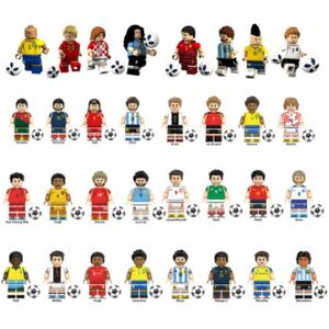 Unbranded Mini Figures World Cup Football Team Minifigure Fit Lego Building Block Toy Set Unbranded Mini Figures World Cup Football Team Minifigure Fit Lego Building Block Toy Set