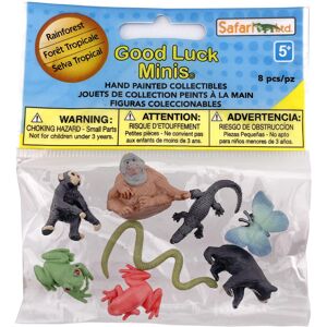 Safari Ltd. Good Luck Minis Rainforest Fun Pack 8 Mini Figurines Including Snak Safari Ltd. Good Luck Minis Rainforest Fun Pack 8 Mini Figurines Including Snak