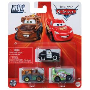 Disney Cars Mini Racers 3 Pack (Speed Limit Mater Sheriff and Wingo) Disney Cars Mini Racers 3 Pack (Speed Limit Mater Sheriff and Wingo)
