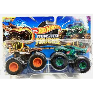 Hot Wheels Monster Trucks Demolition Doubles 1:64 Die-Cast 2-Pack Tiger Shark vs Hot Wheels Monster Trucks Demolition Doubles 1:64 Die-Cast 2-Pack Tiger Shark vs