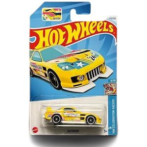Hot Wheels 24/Seven (Yellow) HW Celebration Racers Die-cast Car Hot Wheels 24/Seven (Yellow) HW Celebration Racers Die-cast Car