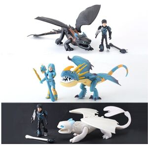 Unbranded Train How To Your Dragon Toothless Black White Dragons Action Toy Figure Model Unbranded Train How To Your Dragon Toothless Black White Dragons Action Toy Figure Model