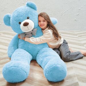 Unbranded (47", Blue) HkeDes 4ft Giant Teddy Bear Stuffed Animal Soft Big Bear Plush Toy Unbranded (47", Blue) HkeDes 4ft Giant Teddy Bear Stuffed Animal Soft Big Bear Plush Toy