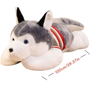 Unbranded (100cm/39.37in) Plush Large Husky Toy Pillow Animal Sweater Dog Pillow Kids Gift Unbranded (100cm/39.37in) Plush Large Husky Toy Pillow Animal Sweater Dog Pillow Kids Gift