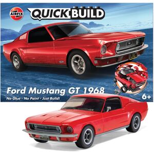Airfix QUICKBUILD Model Car Kit - Ford Mustang GT 1968 Red Car Building Kit for Airfix QUICKBUILD Model Car Kit - Ford Mustang GT 1968 Red Car Building Kit for