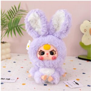 Bonxaif (Purple) Cute Vinyl Doll Plush Toy Children's Sleeping Doll Kids Christmas Birth Bonxaif (Purple) Cute Vinyl Doll Plush Toy Children's Sleeping Doll Kids Christmas Birth