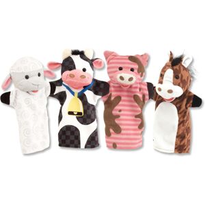 Melissa & Doug Farm Friends Hand Puppets (Set of 4) - Cow Horse Sheep and Pig Melissa & Doug Farm Friends Hand Puppets (Set of 4) - Cow Horse Sheep and Pig