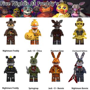 Bonxaif 8PCS Five Nights At Freddy's Clockwork Ballora Minifigures Kids Toys Fit Lego Bonxaif 8PCS Five Nights At Freddy's Clockwork Ballora Minifigures Kids Toys Fit Lego
