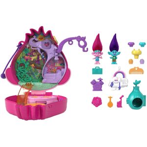 Polly Pocket & DreamWorks Trolls Compact Playset with Poppy & Branch Dolls & 13 Polly Pocket & DreamWorks Trolls Compact Playset with Poppy & Branch Dolls & 13