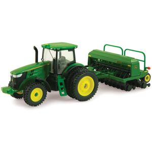 ERTL John Deere 7215R Tractor with 1590 Grain Drill Replica - 1:64 Scale - Authe ERTL John Deere 7215R Tractor with 1590 Grain Drill Replica - 1:64 Scale - Authe