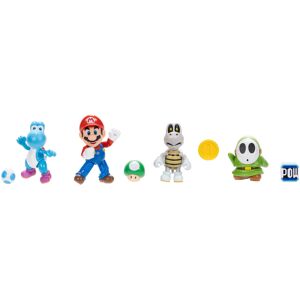 Super Mario Nintendo 4 Inch Action Figure Wave 40 4-Pack Includes Mario Dry Bo Super Mario Nintendo 4 Inch Action Figure Wave 40 4-Pack Includes Mario Dry Bo