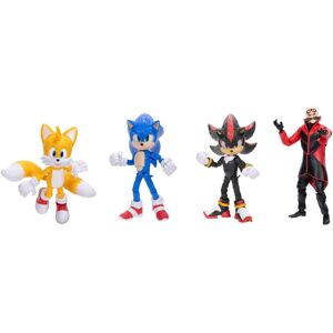 Sonic The Hedgehog Sonic 3 Movie 5-InchAction Figure 4-Pack Articulated Figures from Jakks Pacific Sonic The Hedgehog Sonic 3 Movie 5-InchAction Figure 4-Pack Articulated Figures from Jakks Pacific