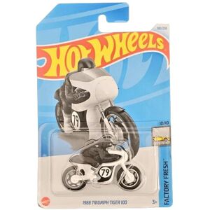 Hot Wheels 1966 Triumph Tiger 100 Diecast Car Model White 10/10 Factory Fresh Hot Wheels 1966 Triumph Tiger 100 Diecast Car Model White 10/10 Factory Fresh