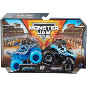Monster Cable Jam Official Megalodon Vs. Hooked Die-Cast Monster Trucks 1:64 Scale Monster Cable Jam Official Megalodon Vs. Hooked Die-Cast Monster Trucks 1:64 Scale