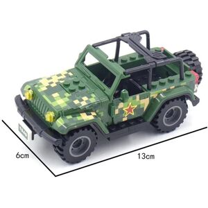 Unbranded (Green) Wrangler Car Building Block Set Truck Off Roader Camouflage Model Kids T Unbranded (Green) Wrangler Car Building Block Set Truck Off Roader Camouflage Model Kids T