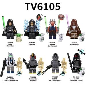 Unbranded Custom Lego Clone Trooper Luke Skywalker Mini figure Jedi Toy Ahsoka Mace Windu Unbranded Custom Lego Clone Trooper Luke Skywalker Mini figure Jedi Toy Ahsoka Mace Windu