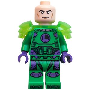Lego DC Super Heroes Lex Luthor with Shoulder Pads Minifigure from 76302 Lego DC Super Heroes Lex Luthor with Shoulder Pads Minifigure from 76302