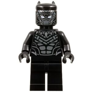 Lego Marvel Super Heroes Black Panther Dark Grey Armour Minifigure from 76314 Lego Marvel Super Heroes Black Panther Dark Grey Armour Minifigure from 76314