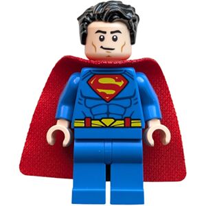 Lego DC Super Heroes Superman Blue Suit with Spongy Cape Minifigure from 76302 Lego DC Super Heroes Superman Blue Suit with Spongy Cape Minifigure from 76302