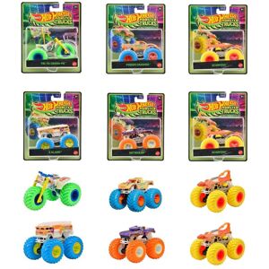 Mattel Hot Wheels Glows! Monster Truck Assortment Vehicle Toys Mini Cars Box Of 6 Sold Mattel Hot Wheels Glows! Monster Truck Assortment Vehicle Toys Mini Cars Box Of 6 Sold