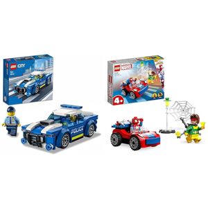 Lego City Police Car & Marvel Spider-Man's Car Set Lego City Police Car & Marvel Spider-Man's Car Set