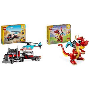 Lego Creator 3in1 Flatbed Truck & Red Dragon Toy Lego Creator 3in1 Flatbed Truck & Red Dragon Toy