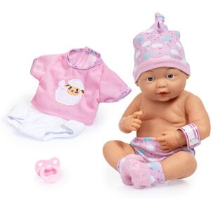 Bayer: New Born Baby - Pink Sheep - with Outfit & Accessories 15"""" (38cm) Ha Bayer: New Born Baby - Pink Sheep - with Outfit & Accessories 15"""" (38cm) Ha