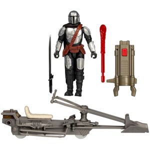 STAR WARS Epic World of Action The Mandalorian & Speeder Bike 4-Inch Action Fig STAR WARS Epic World of Action The Mandalorian & Speeder Bike 4-Inch Action Fig