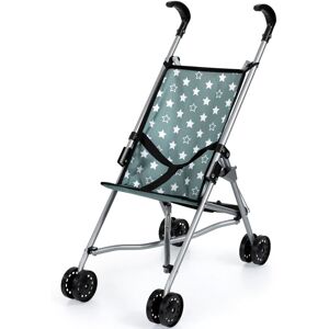 Bayer: Buggy Umbrella Stroller - Green & White Stars - Accessory for Dolls Up to Bayer: Buggy Umbrella Stroller - Green & White Stars - Accessory for Dolls Up to