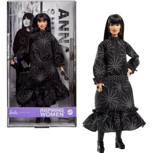 Barbie Inspiring Women Anna Sui Doll Collectible in Boho Chic Black Dress Outfit Barbie Inspiring Women Anna Sui Doll Collectible in Boho Chic Black Dress Outfit