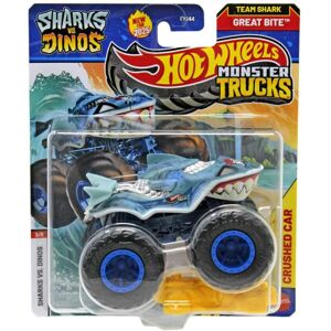 Hot Wheels Monster Trucks Sharks vs Dinos 1:64 Scale Die-Cast Vehicle Collectio Hot Wheels Monster Trucks Sharks vs Dinos 1:64 Scale Die-Cast Vehicle Collectio