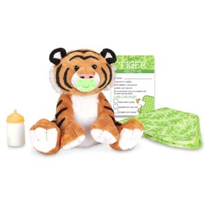 Melissa & Doug 11-Inch Baby Tiger Plush Stuffed Animal with Pacifier, Diaper, Ba Melissa & Doug 11-Inch Baby Tiger Plush Stuffed Animal with Pacifier, Diaper, Ba