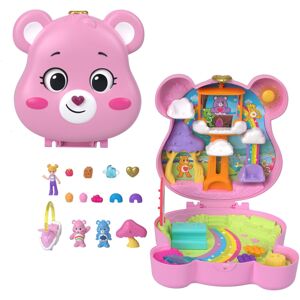 Polly Pocket x Care Bears Dolls & Playset with Toy Car and Themed Accessories, T Polly Pocket x Care Bears Dolls & Playset with Toy Car and Themed Accessories, T